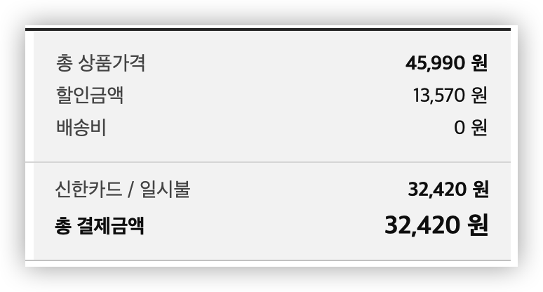 최종 금액
